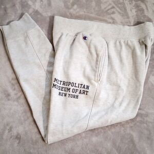 Vintage Champion Reverse Weave Met Museam New York Sweatpants L